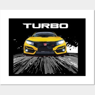 Turbo JDM Spoon FK8 Hatch anime style Posters and Art